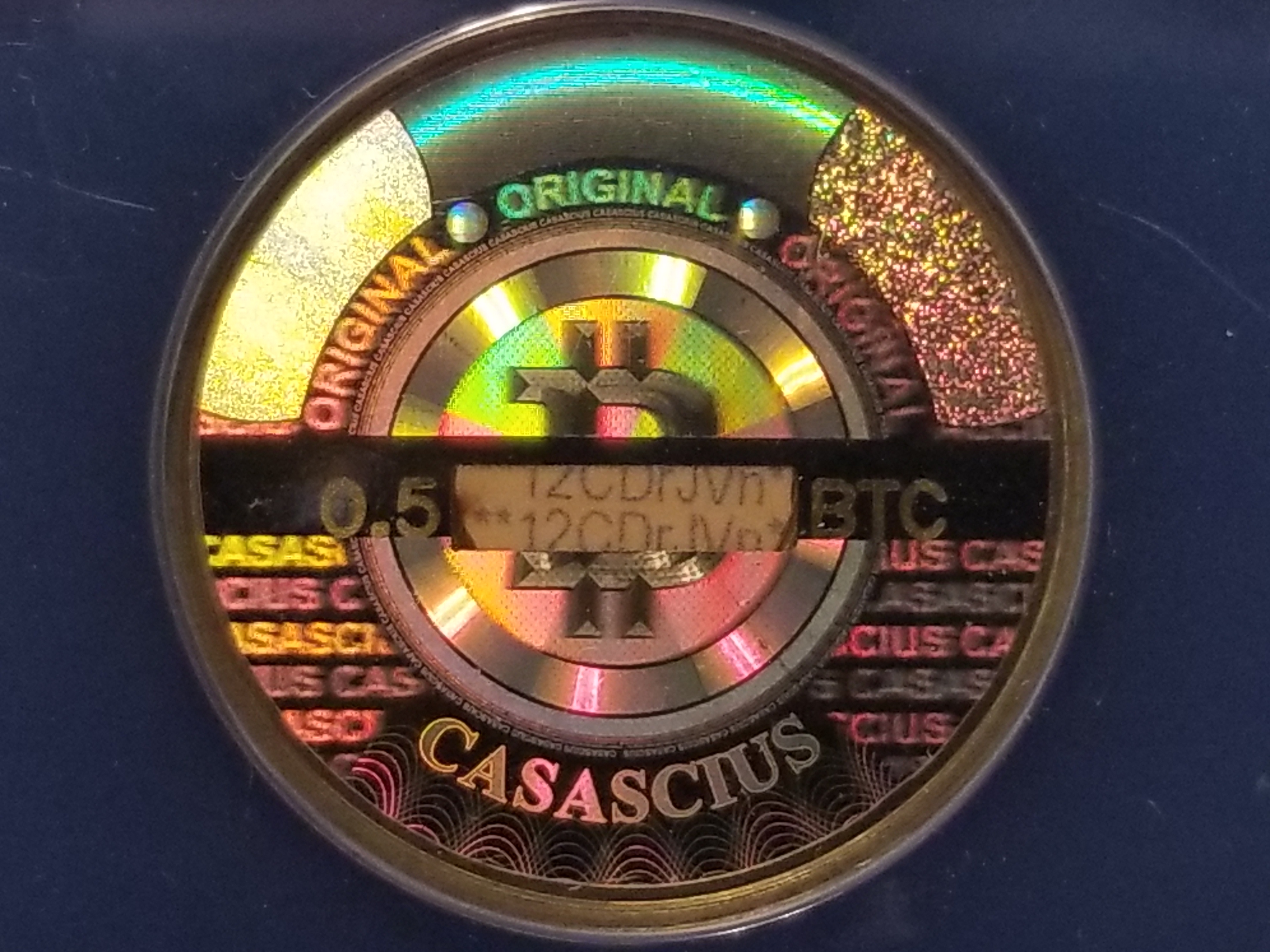 Casascius 2013 BTC 0.5