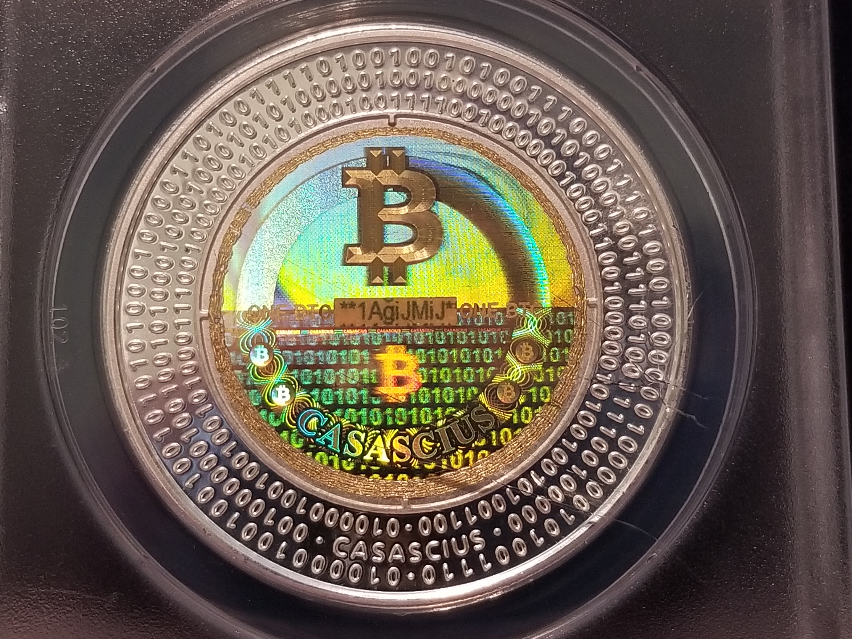 2013 Casascius 1 BTC Silver