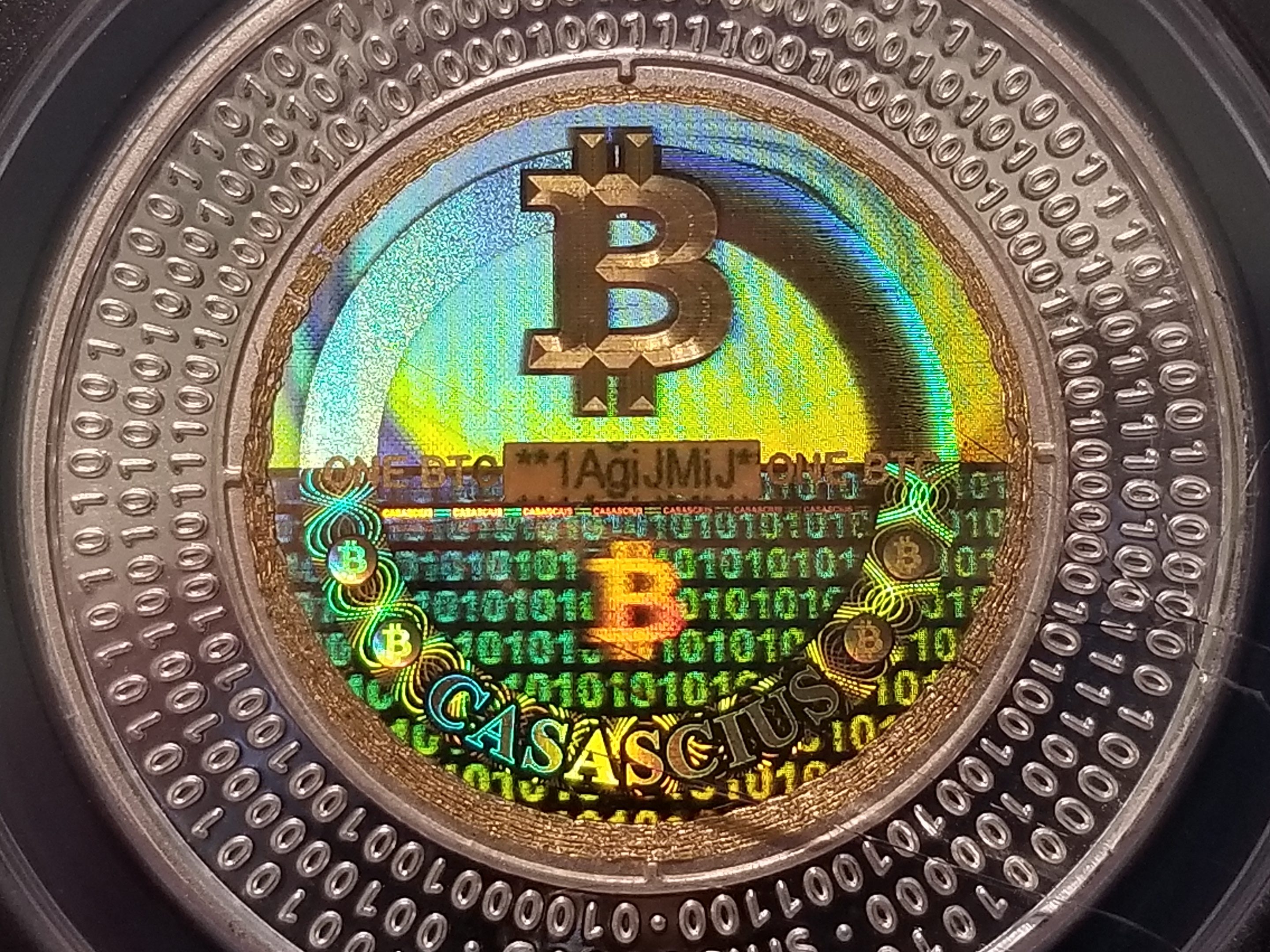 2013 Casascius 1 BTC Silver