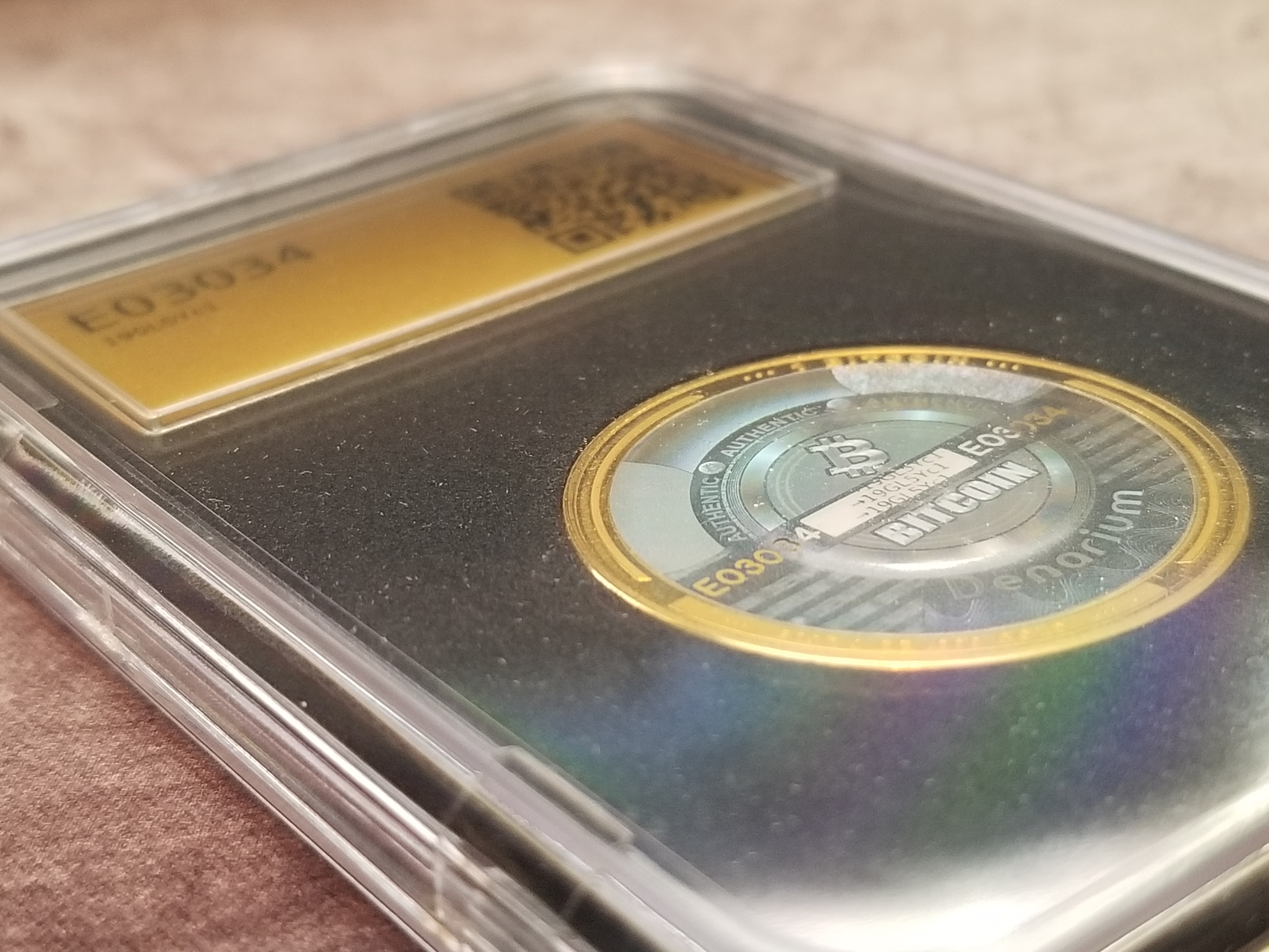 2017 Denarium 1 BTC Gold