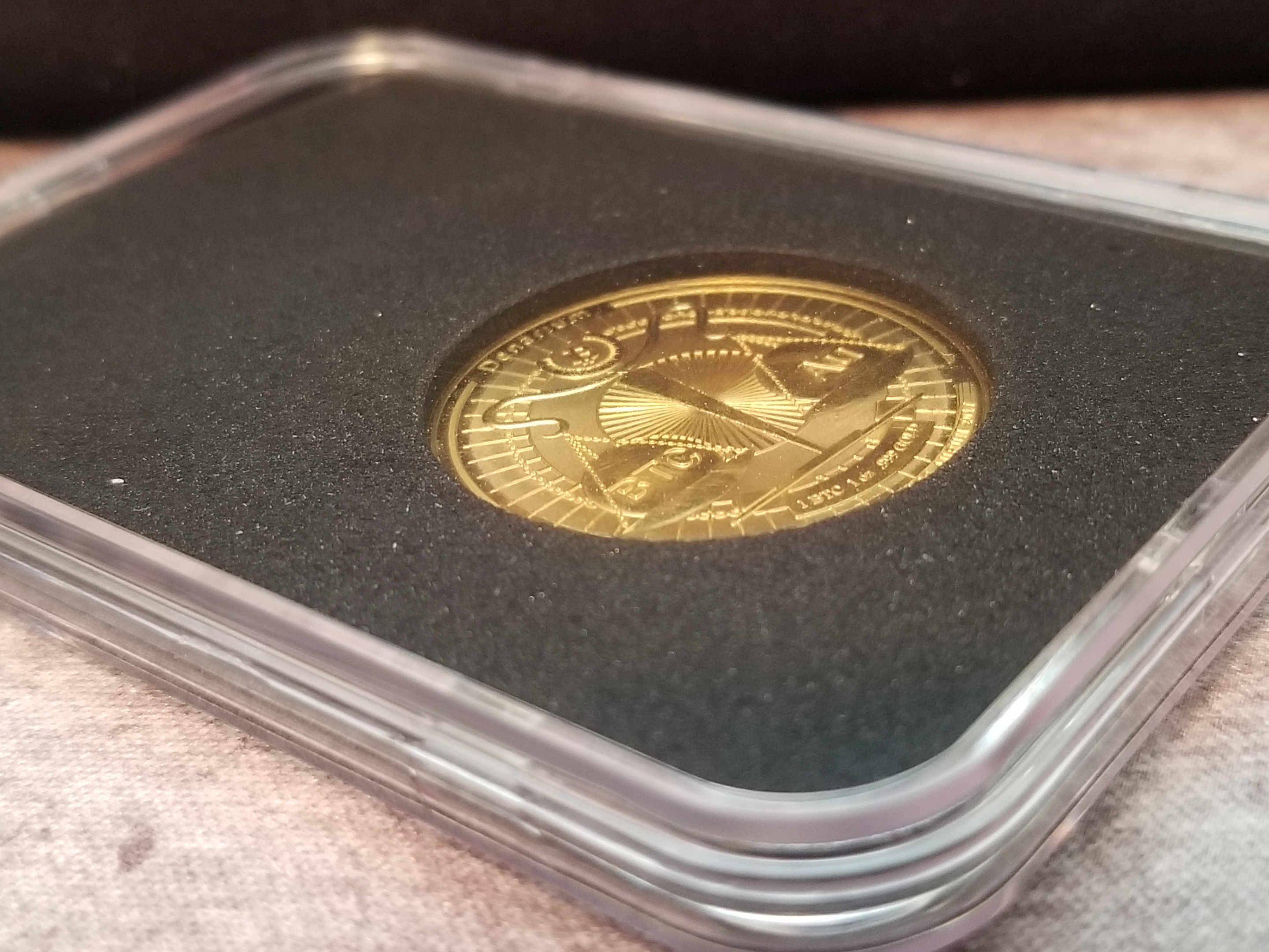 2017 Denarium 1 BTC Gold
